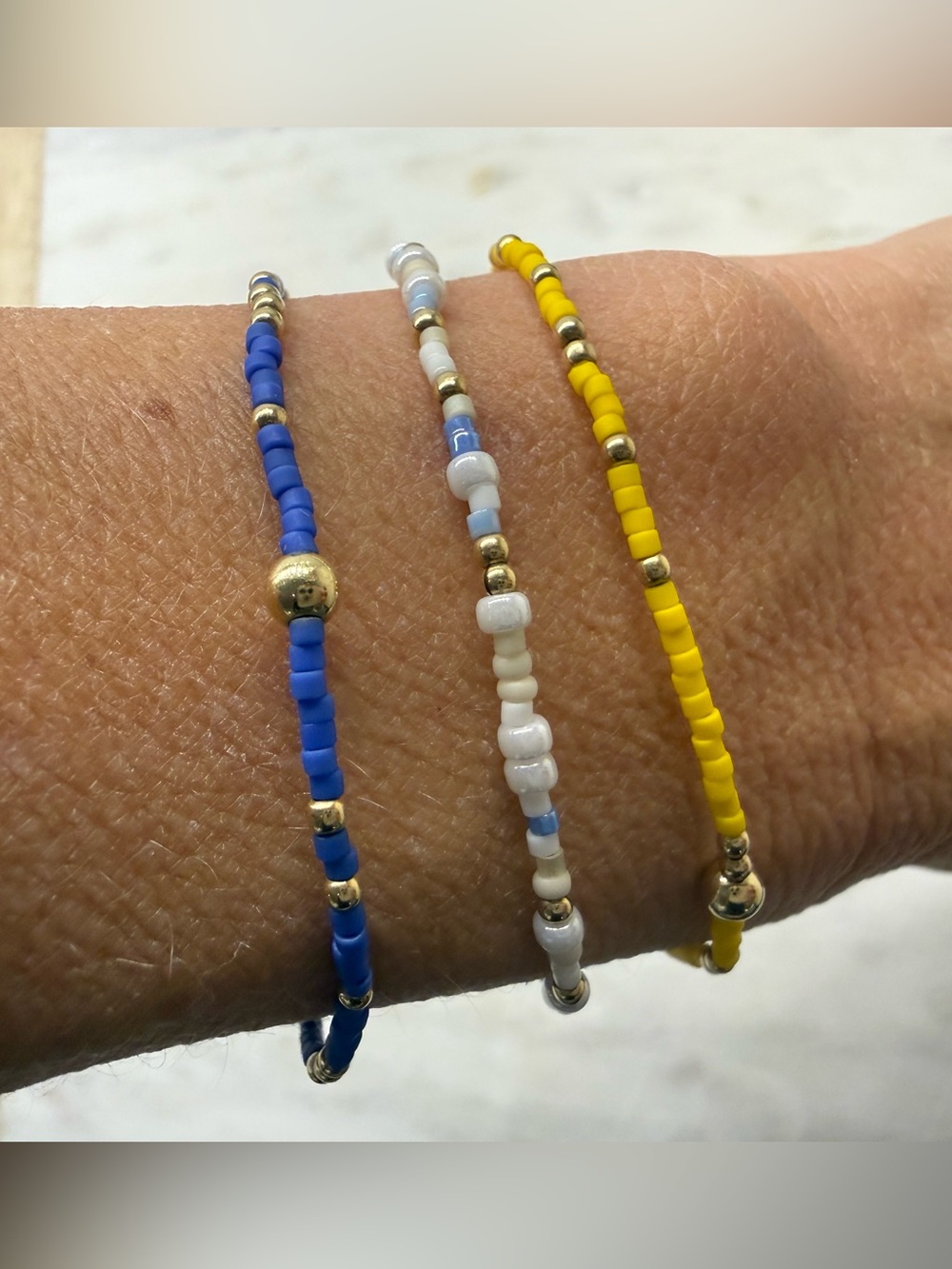 E Newton stretch bracelets - set of 3 sold together